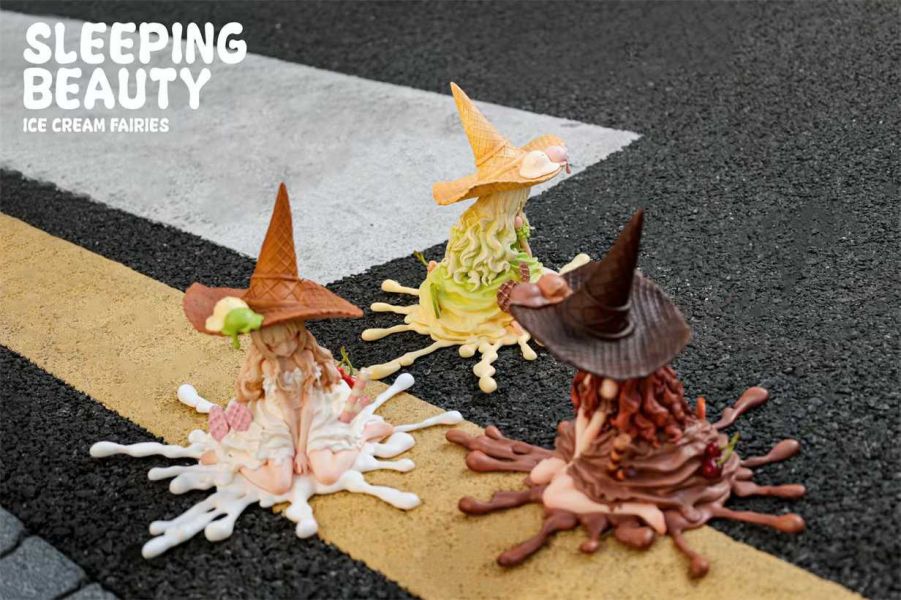【預購】WeArtDoing > 原創 > 沈睡魔咒 甜筒魔女 法式香草&和風抹茶&瑞士黑巧 (多版本) WeArtDoing,法式香草,和風抹茶,瑞士黑巧,GK,玩具,模型,雕像,共鳴