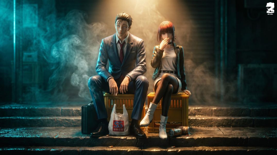 【預購】BBGIRL > 躲在超市後門吸煙的兩人 > 1/6 佐佐木大叔和山田小姐 織夢工作室,躲在超市後門吸煙的兩人,山田小姐,GK,玩具,收藏,擺件,模型,公仔,人偶,手辦,動漫