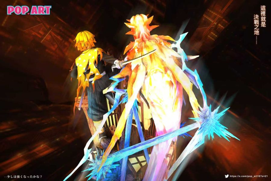 【預購】POP.ART > 鬼滅之刃 > 1/6 雷之呼吸柒之型 火雷神 我妻善逸 (雙版本) POP.ART,鬼滅之刃,雷之呼吸,我妻善逸,GK,玩具,收藏,擺件,模型,公仔,人偶,手辦,動漫