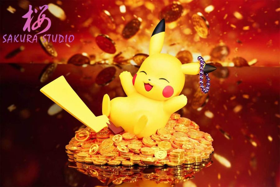 【預購】SAKURA Studio > 寶可夢 > 新年睡著來錢-躺平皮卡丘3.0 SAKURA Studio,寶可夢,皮卡丘,GK,玩具,收藏,擺件,模型,公仔,人偶,手辦,動漫