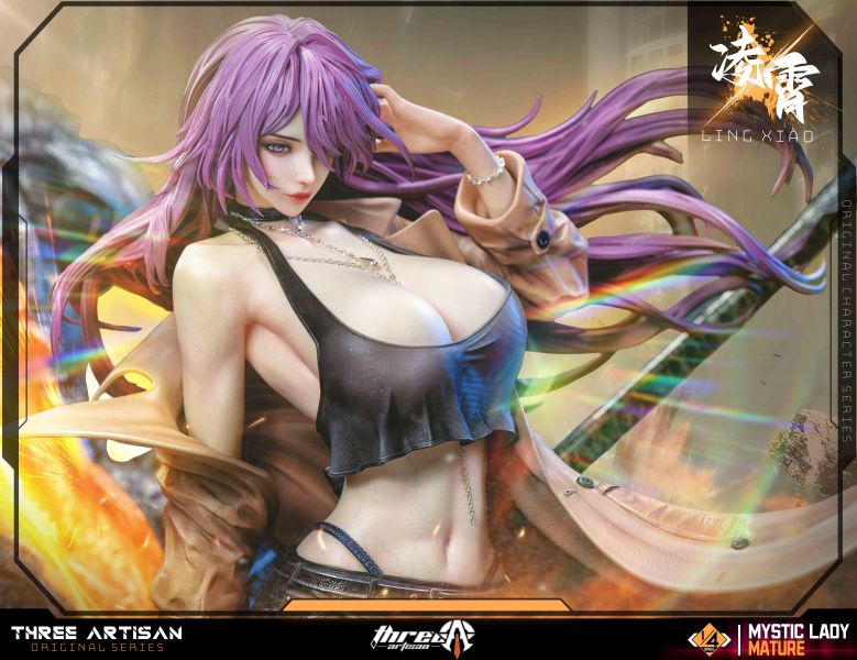 【預購】《正版授權》 ThreeArtisan > 1/4 Mystic Lady 第一彈 瞬影·淩霄 ThreeArtisan,淩霄,GK,玩具,收藏,擺件,模型,公人偶,手辦,動漫