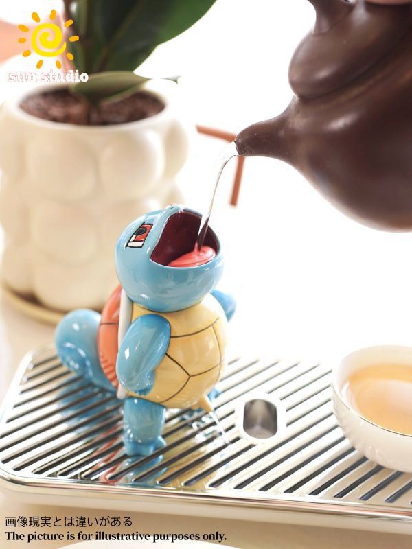【預購】SUN太陽>寶可夢>茶寵傑尼龜 寶可夢,神奇寶貝,Pokémon,茶寵傑尼龜,SUN太陽,GK,玩具,雕像,擺件,收藏