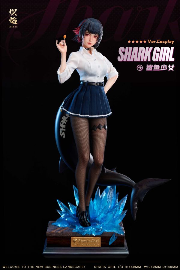 【預購】熾焰工作室 > 絕區零 > 1/4 COSPLAY系列 Shark Girl 鯊魚少女 艾蓮·喬(雙版本) 僵屍車工作室,數碼寶貝,雷光獸,GK,玩具,收藏,擺件,模型,公仔,人偶,手辦,動漫
