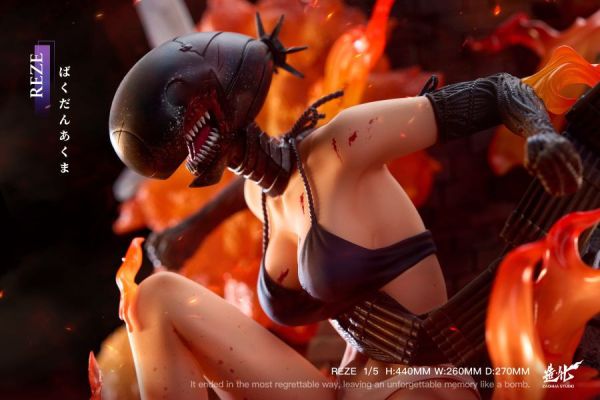 【預購】造化工作室 > 鏈鋸人 > 1/5 炸彈惡魔 蕾塞 鏈鋸人,蕾塞,GK,玩具,模型,雕像,共鳴