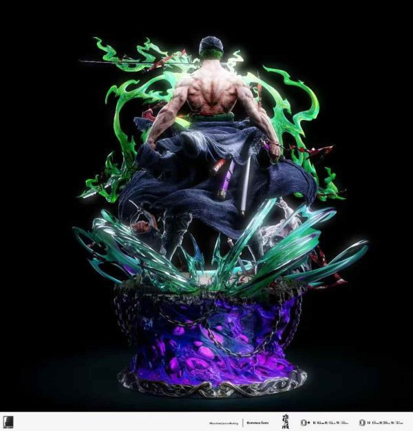 【海外現貨】LAST SLEEP(LSP) > 海賊王 > 1/6 & 1/4 覺醒索隆 海賊王,覺醒索隆,索隆,LASTSLEEP,GK,玩具,模型,雕像