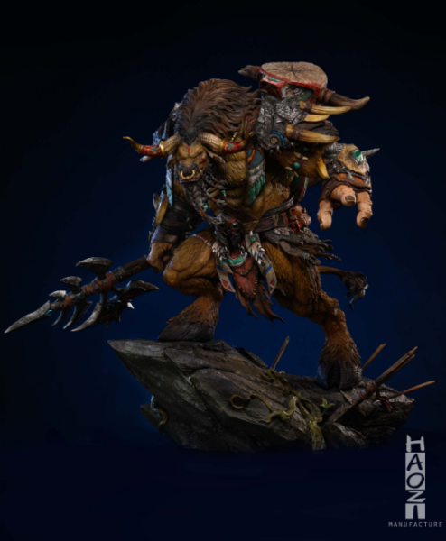 【預購】HAOZI工作室 X 魔獸世界 塗裝成品 凱恩雕像 凱恩雕像,魔獸世界,塗裝成品,HAOZI工作室,GK,玩具,雕像,擺件,收藏