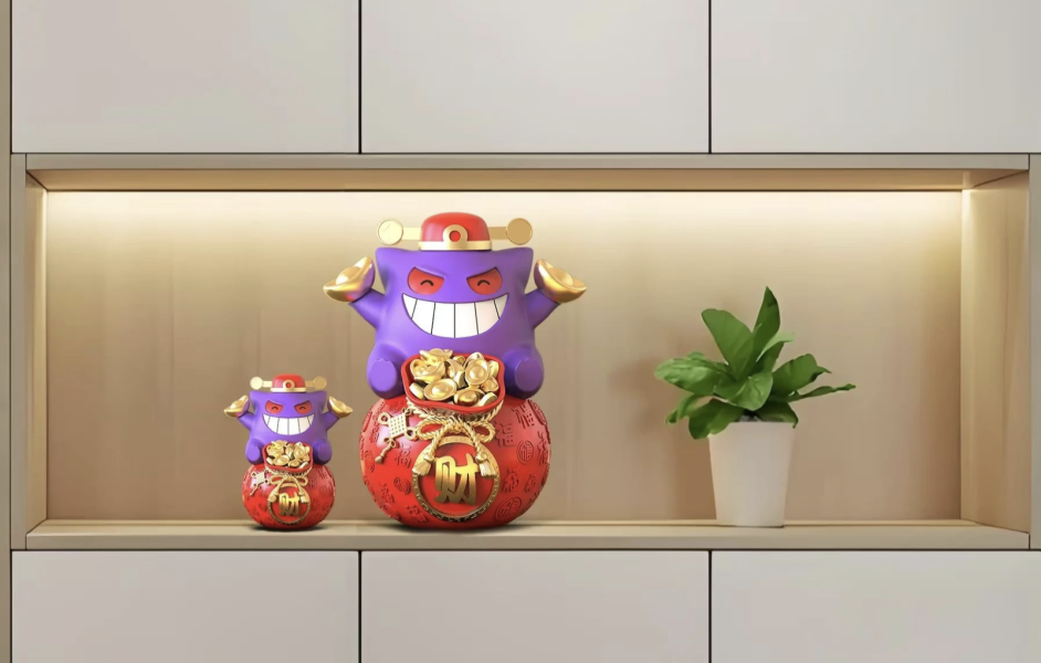 【預購】跳跳堂工作室>寶可夢>招財耿鬼(雙版本) 怪博士與機器娃娃,阿拉蕾,GK,玩具,模型,雕像,擺飾,收藏,共鳴