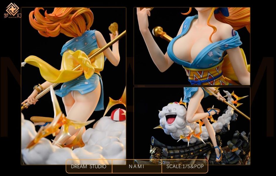 【海外現貨】Dream夢幻 > 海賊王 > 1/5 輕雕像第一彈 和之國 娜美(雙頭雕) 海賊王,航海王,onepiece,羅羅亞·索隆,雙頭雕,閻魔霸纏,Dream夢幻,POP比例,GK,玩具,模型,雕像,共鳴