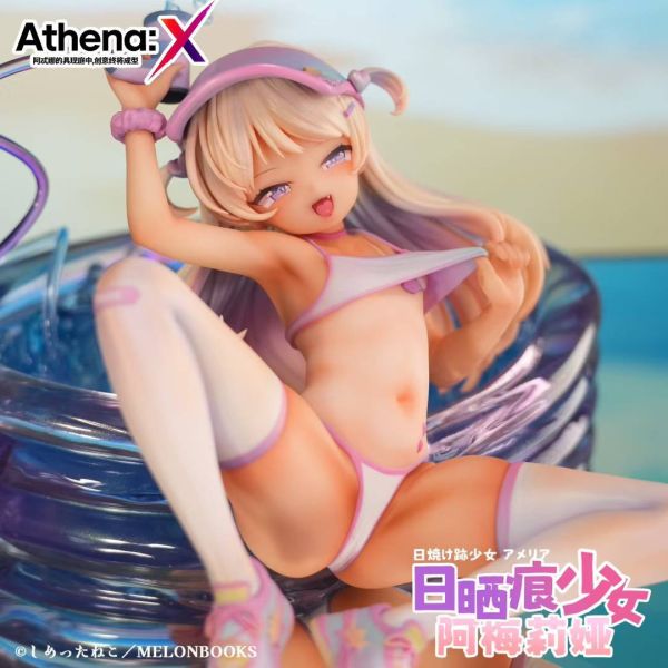 【售罄-代購/追加服務請洽客服】《正版授權》Athena:X > しめったねこ > 1/6 日曬痕少女阿梅莉婭 しめったねこ,阿梅莉婭,GK,玩具,模型,雕像,共鳴