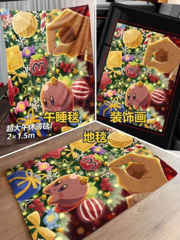【預購】千鳥社>任天堂>卡比聖誕 星之卡比聖誕節睡毯地毯裝飾畫 鬼滅之刃,炎柱,九柱,上弦,下弦,GK,玩具,模型,雕像,共鳴