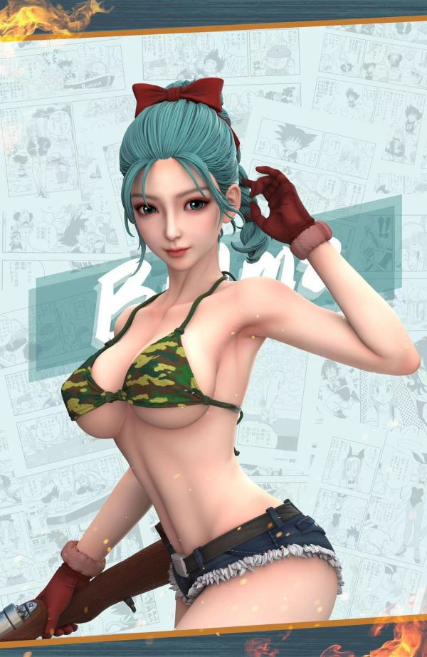 【售罄-代購/追加服務請洽客服】Hunter Fan > 七龍珠 > 1/6 & 1/4 女性魅力系列第三彈 布瑪(雙頭雕) 七龍珠,Dragonball,布羅利,悟吉塔,超級賽亞人,賽亞人,GK,玩具,模型,雕像,共鳴