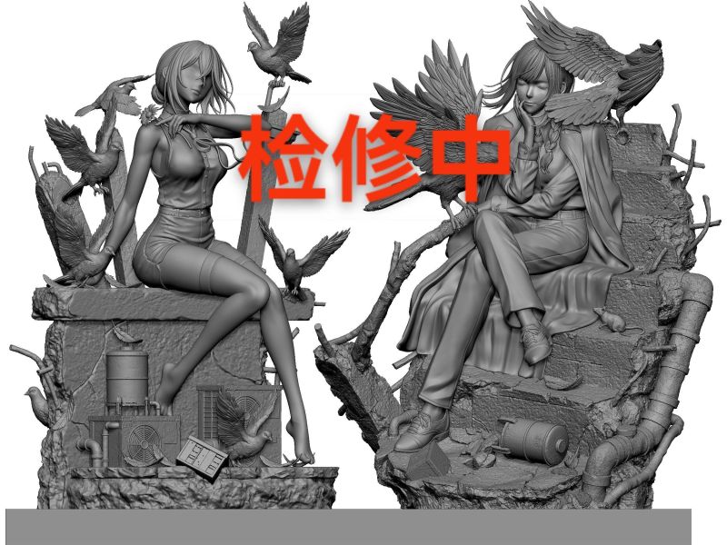 【預購】初見工作室 > 鏈鋸人 > 1/4 & 1/6 瑪奇瑪/真紀真 1.0 Murloc-Studio,鏈鋸人,蕾潔,瑪奇瑪,GK,玩具,收藏,擺件,模型,公仔,人偶,手辦,動漫
