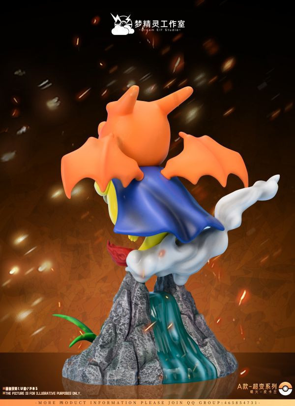 【預購】夢精靈工作室>寶可夢>超變系列 噴火皮卡丘 寶可夢,Pokemon,Pokémon,噴火皮卡丘,GK,玩具,模型,雕像,擺飾,收藏,共鳴