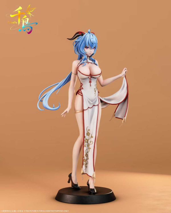 【預購】千鳥-Studio > 原神 > 1/1&1/6 國風旗袍 甘雨 (雙比例) 原神,甘雨,GK,玩具,模型,雕像,共鳴