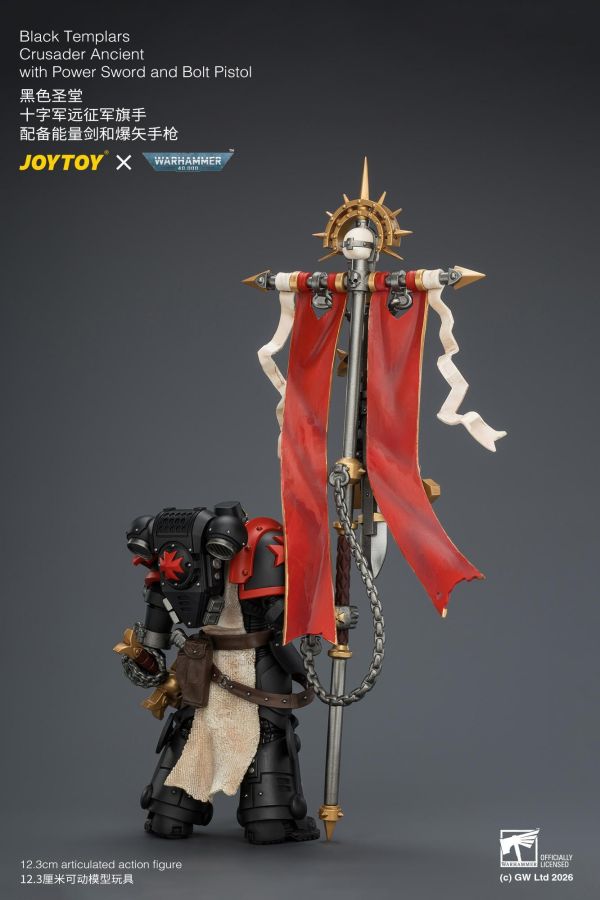 【預購】JOYTOY > 戰鎚40K > 1/18 黑色聖堂 十字軍遠征軍旗手 JOYTOY,戰鎚40K,黑色聖堂,十字軍遠征軍旗手,GK,玩具,收藏,擺件,模型,公仔,人偶,手辦,動漫