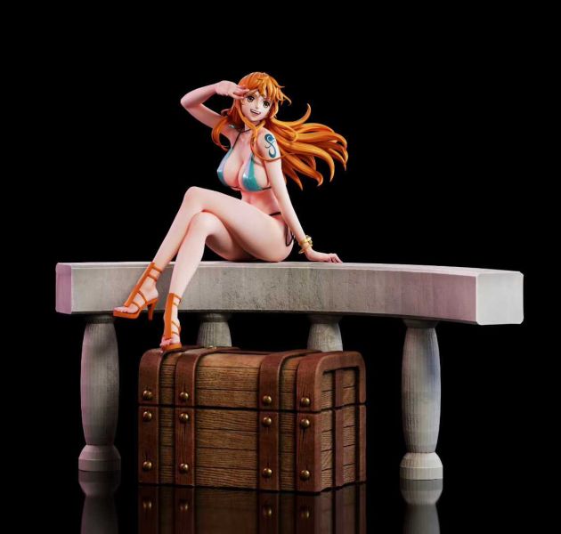 【預購】Aetheria > 海賊王 > 1/7 第二彈 坐姿娜美 海賊王,娜美,GK,玩具,模型,雕像,共鳴