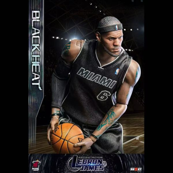 【補款】Reset-Studio>NBA>1/6 時刻系列 熱火隊 詹姆斯黑熱套裝 怪博士與機器娃娃,阿拉蕾,GK,玩具,模型,雕像,擺飾,收藏,共鳴