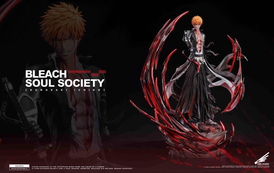 【預購】Time-Studio > BLEACH死神 > 全新主人物系列產品線 第四彈 卍解 黑崎一護 SOQ-Studio,BLEACH死神,黑崎一護,GK,玩具,收藏,擺件,模型,公仔,人偶,手辦,動漫