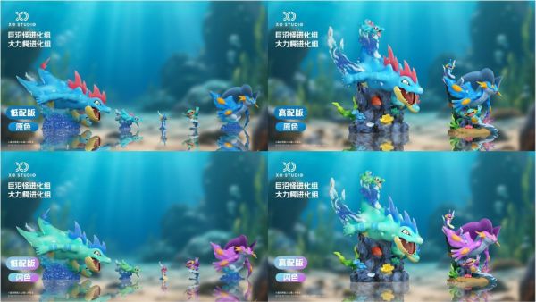 【預購】XO-Studio > 寶可夢 > 1/20 海底世界大力鱷進化組&巨沼怪進化組 碧藍航線,妖萌萌 ,七省 ,GK,玩具,模型,雕像,共鳴