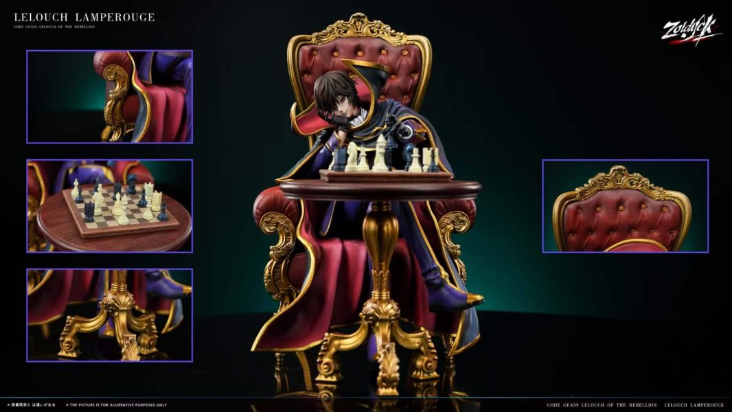 【預購】Zoldyck > Code Geass反叛的魯路修 > 1/6 下棋 魯魯修 Zoldyck,魯魯修,GK,玩具,模型,雕像,共鳴