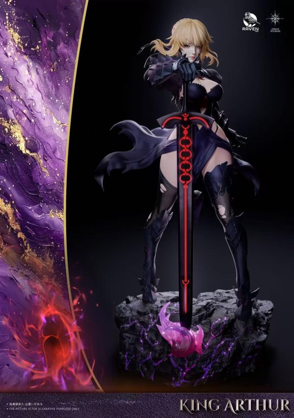 【預購】Raven渡鴉 & 迷途工作室 > Fate > 1/4 至臻系列第二彈 黑貞德 Saber (雙版本) Raven渡鴉,迷途工作室,Fate,貞德,Saber,GK,玩具,收藏,擺件,模型,公仔,人偶,手辦,動漫