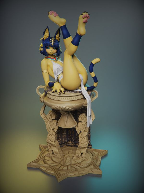 【預購】靈魔工作室 > 原創 > 埃及貓 靈魔工作室,埃及貓,GK,玩具,模型,雕像,共鳴