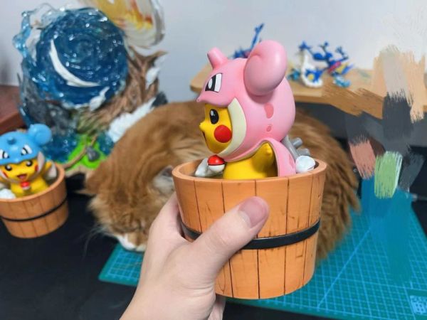 【預購】破殼Studio>寶可夢>變皮系列 泡澡拉普拉斯變皮卡丘 七龍珠,Dragonball,布羅利,悟吉塔,超級賽亞人,賽亞人,GK,玩具,模型,雕像,共鳴
