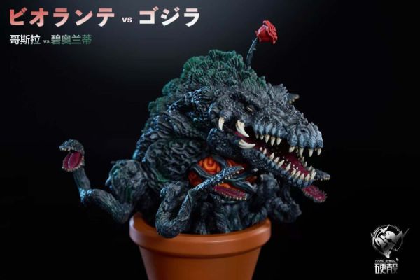 【預購】硬殻工作室 > 哥吉拉 > 趣味劇場第二彈 植物大戰 哥吉拉vs碧奧蘭蒂 碧藍航線,妖萌萌 ,七省 ,GK,玩具,模型,雕像,共鳴