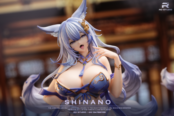 【售罄-代購/追加服務請洽客服】RO-Studio X 碧藍航線 1/4 雙子騷狐貍 信濃(鵗) & 武藏(鱷) 碧藍航線,GK,玩具,雕像,收藏