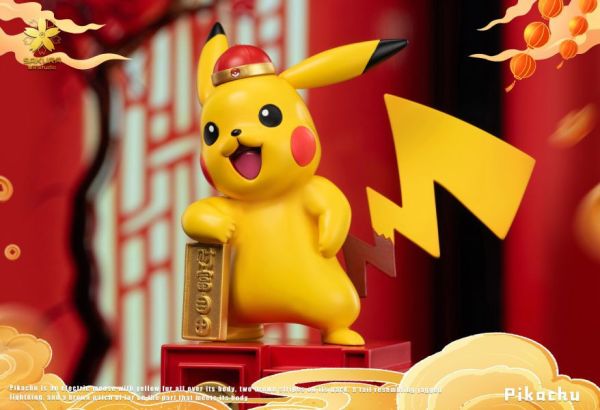 【售罄-代購/追加服務請洽客服】櫻花-Studio > 寶可夢 > 招財皮卡丘 寶可夢,神奇寶貝,Pokémon,皮卡丘,招財皮卡丘,櫻花Studio,GK,玩具,雕像,擺件,收藏