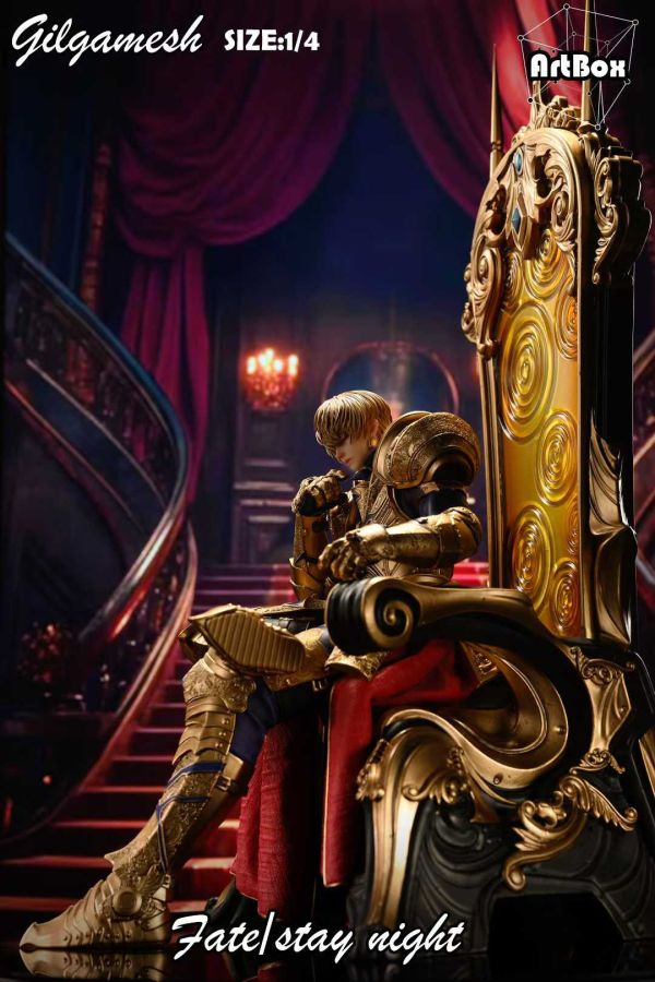 【預購】Artbox > Fate > 1/4 巴比倫重鎧第二彈 王之寶座 金閃閃 吉爾伽美什 Fate/stay night,吉爾伽美什,Artbox,GK,玩具,模型,雕像,共鳴