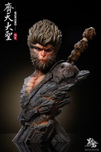 【售罄-代購/追加服務請洽客服】MORENO默岩>西遊記>1/2 & 1/4 齊天大聖孫悟空胸像 西遊記,齊天大聖,孫悟空,MORENO默岩,GK,玩具,模型,雕像,共鳴