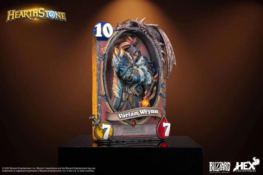 【預購】《正版授權》HEX Collectibles & Blizzard暴雪遊戲 > 爐石戰記 > 瓦里安·烏瑞恩 卡牌藝術雕像 家庭教師,HITMANREBORN,里包恩,GK,玩具,模型,雕像,共鳴
