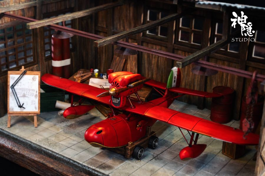 【售罄-代購/追加服務請洽客服】神隱工作室 > 宮崎駿 > 剪影瞬間系列 紅豬 王牌飛行員 波魯克·羅梭 宮崎駿,紅豬,波魯克·羅梭,GK,玩具,模型,雕像,共鳴