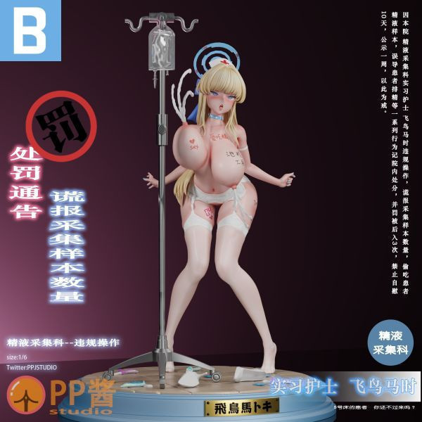 【已售罄，如欲追加請私訊客服@toykokoro】pp醬 X 蔚藍檔案 1/6 實習護士飛鳥馬時 