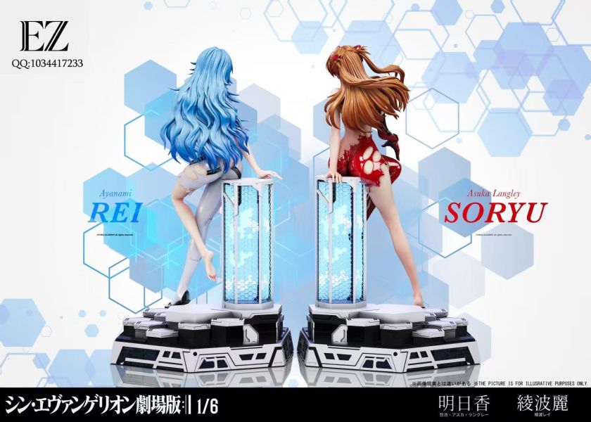 【預購】EZ-Studio > EVA新世紀福音戰士 > 1/6 明日香 & 綾波麗 Lyra-Studio,EVA新世紀福音戰士,明日香,GK,玩具,收藏,擺件,模型,公仔,人偶,手辦,動漫