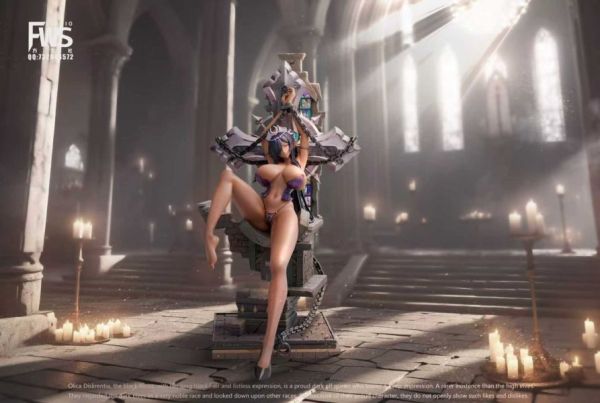 【預購】FWS方文社 > 黑獸 > 1/6 高傲的黑暗精靈女王 奧利卡迪斯克倫蒂亞 FWS方文社,黑獸,奧利卡迪斯克倫蒂亞,GK,玩具,收藏,擺件,模型,公仔,人偶,手辦,動漫