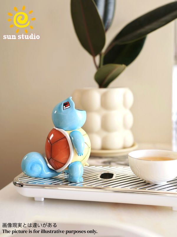 【預購】SUN太陽>寶可夢>茶寵傑尼龜 寶可夢,神奇寶貝,Pokémon,茶寵傑尼龜,SUN太陽,GK,玩具,雕像,擺件,收藏