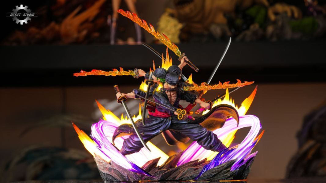 【預購】Reset重置 > 海賊王 > 鬼氣九刀流索隆 海賊王,航海王,onepiece,鬼氣九刀流索隆,索隆,GK,玩具,模型,雕像,共鳴