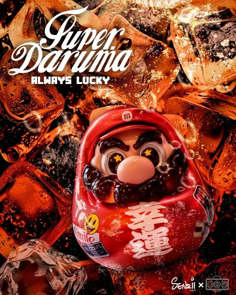 【預購】SENZII千紙 & 大利是>任天堂>超級瑪利歐SuperDaruma 幸運版(雙版本) SENZII千紙,大利是,幸運版,超級達摩SuperDaruma,雙版本,超級瑪利歐,瑪利歐