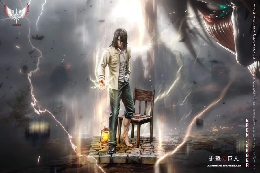 【預購】Saoirse自由之翼 > 進擊的巨人 > 艾連·葉卡 Saoirse自由之翼,進擊的巨人,艾連·葉卡,GK,玩具,收藏,擺件,模型,公仔,人偶,手辦,動漫