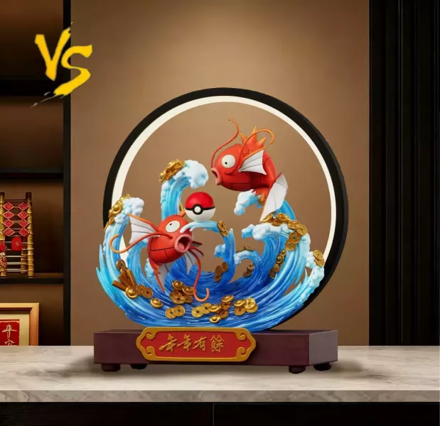 【預購】VS模玩 > 寶可夢 > 新年款招財雙鯉魚王戲水 (雙版本) VS模玩,寶可夢,鯉魚王,GK,玩具,收藏,擺件,模型,公仔,人偶,手辦,動漫
