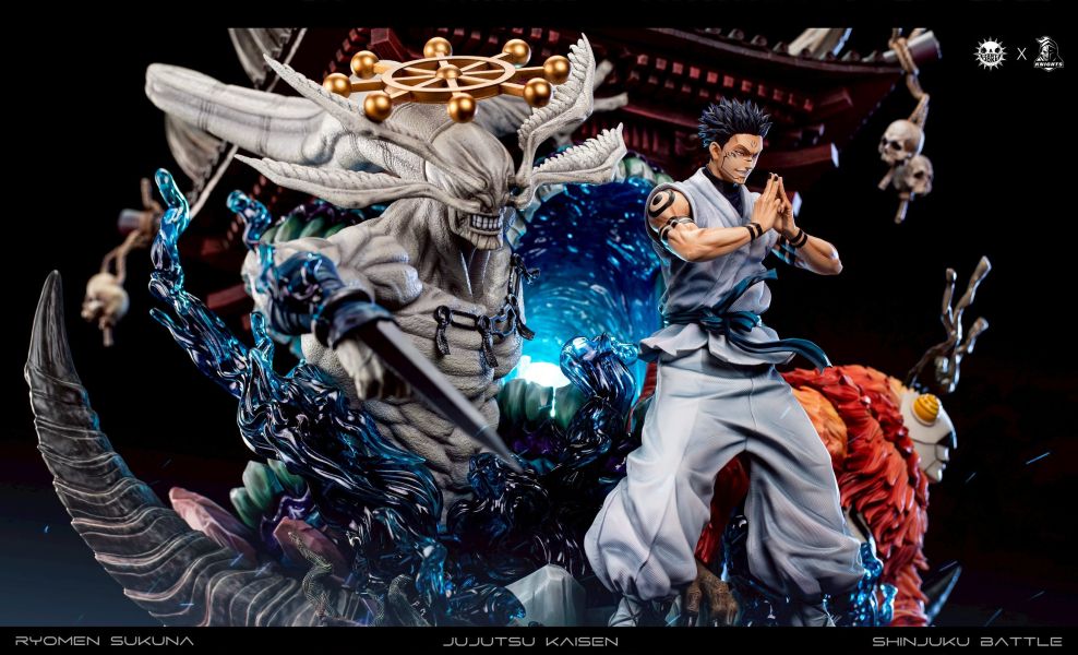 【預購】Zany Joke & 騎士聯盟 >咒術迴戰>1/6 終極對決系列02 十影法式神 兩面宿儺 怪博士與機器娃娃,阿拉蕾,GK,玩具,模型,雕像,擺飾,收藏,共鳴