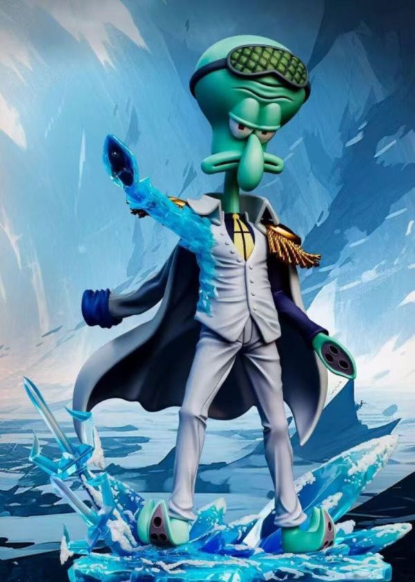 【預購】GM-Studio>海綿寶寶 & 海賊王>派大星cos赤犬 & 章魚哥cos青稚 海賊王,航海王,onepiece,范歐葛,GK,玩具,模型,雕像,共鳴