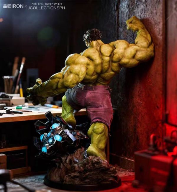 【預購】品匠IRON & JCOLLECTIONSPH > Marvel漫威宇宙 > 1/4 綠巨人 Hulk浩克 POPO,鏈鋸人,蕾潔,GK,玩具,收藏,擺件,模型,公人偶,手辦,動漫