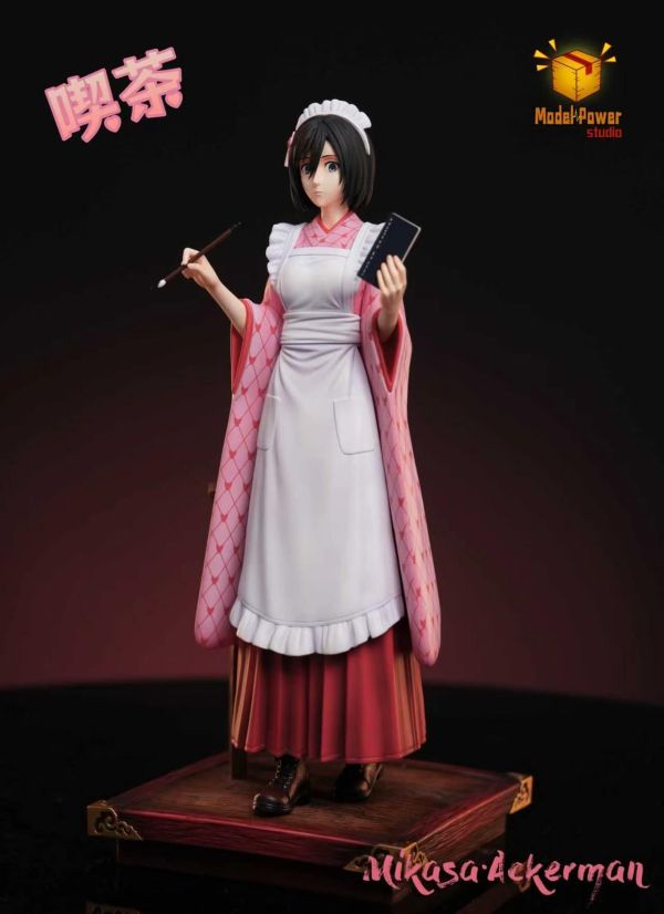【售罄-代購/追加服務請洽客服】Model Power-Studio > 進擊的巨人 > 喫茶 三笠 米卡莎·阿卡曼 Model Power-Studio,進擊的巨人,米卡莎·阿卡曼,GK,玩具,收藏,擺件,模型,公仔,人偶,手辦,動漫