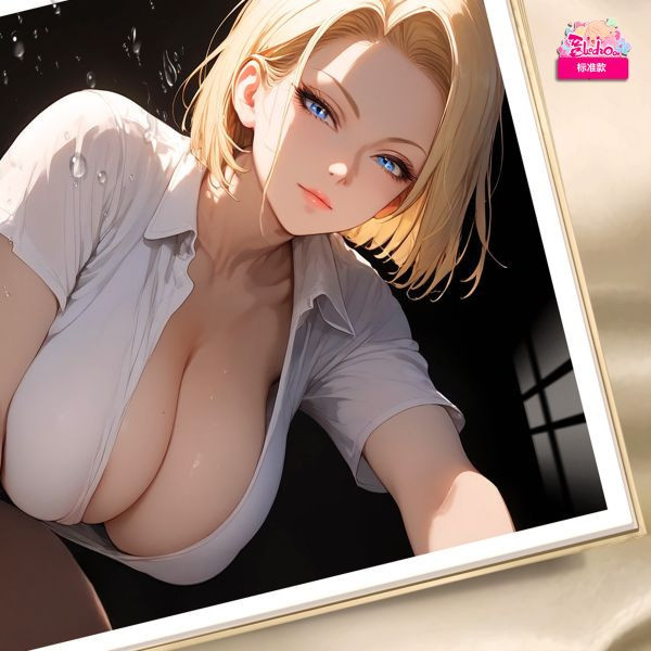 【預購】阿喵畫社>七龍珠>俯視18號卡裝飾掛畫 鬼滅之刃,炎柱,九柱,上弦,下弦,GK,玩具,模型,雕像,共鳴