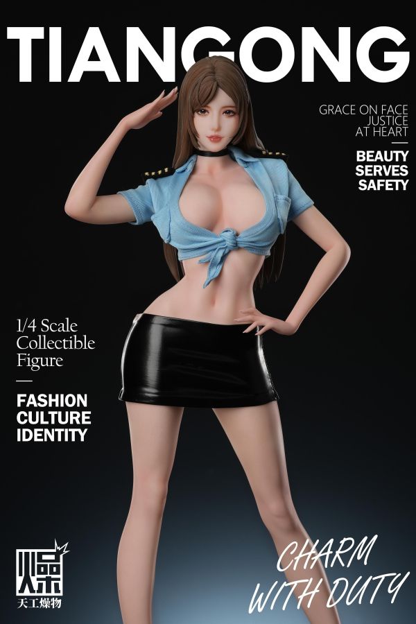 【預購】天工燥物 > 原創 > 1/4 女警2.0 天工燥物,女警,GK,玩具,收藏,擺件,模型,公仔,人偶,手辦,動漫