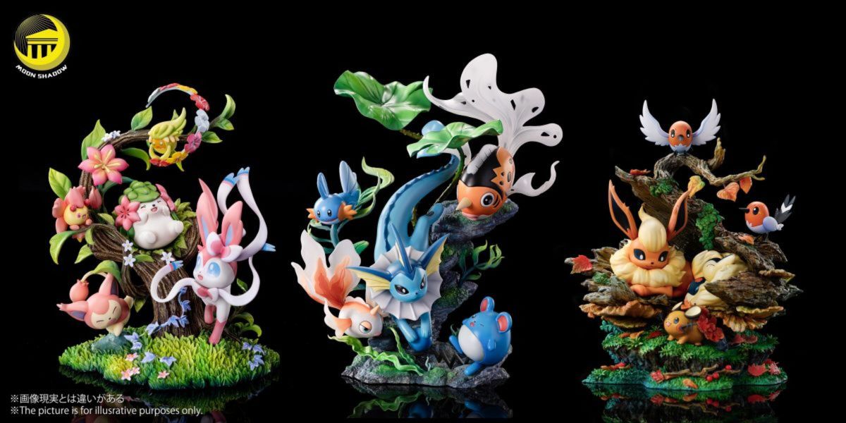 【預購】月影殿>寶可夢>自然場景伊布系列第三彈 火伊布 & 火球鼠 & 咚咚鼠 & 小箭雀 怪博士與機器娃娃,阿拉蕾,GK,玩具,模型,雕像,擺飾,收藏,共鳴