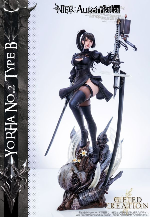 【預購】Gifted Creation > 尼爾自動人形&劍星 > 1/4 2B&伊芙的換裝時間 (多版本) 尼爾自動人形,劍星,2B,伊芙,GK,玩具,模型,雕像,共鳴